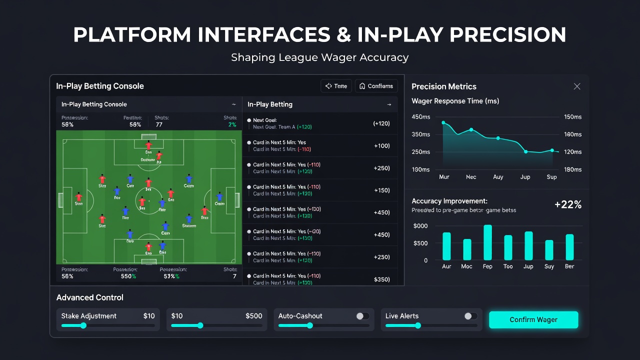 Close-up of a betting app screen highlighting quick-stake buttons and live score integration for NFL wagers