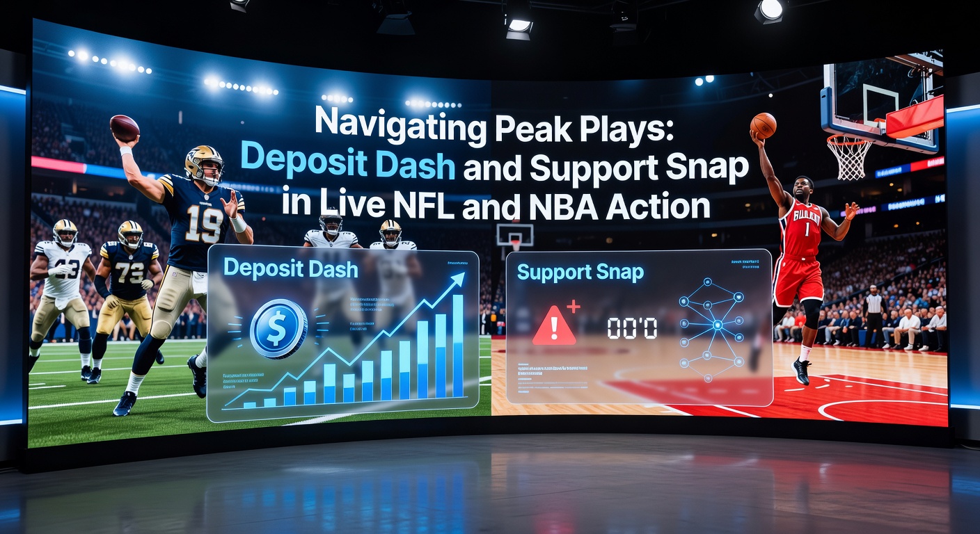 Live NFL game action with bettors checking mobile apps for quick deposits during a crucial play