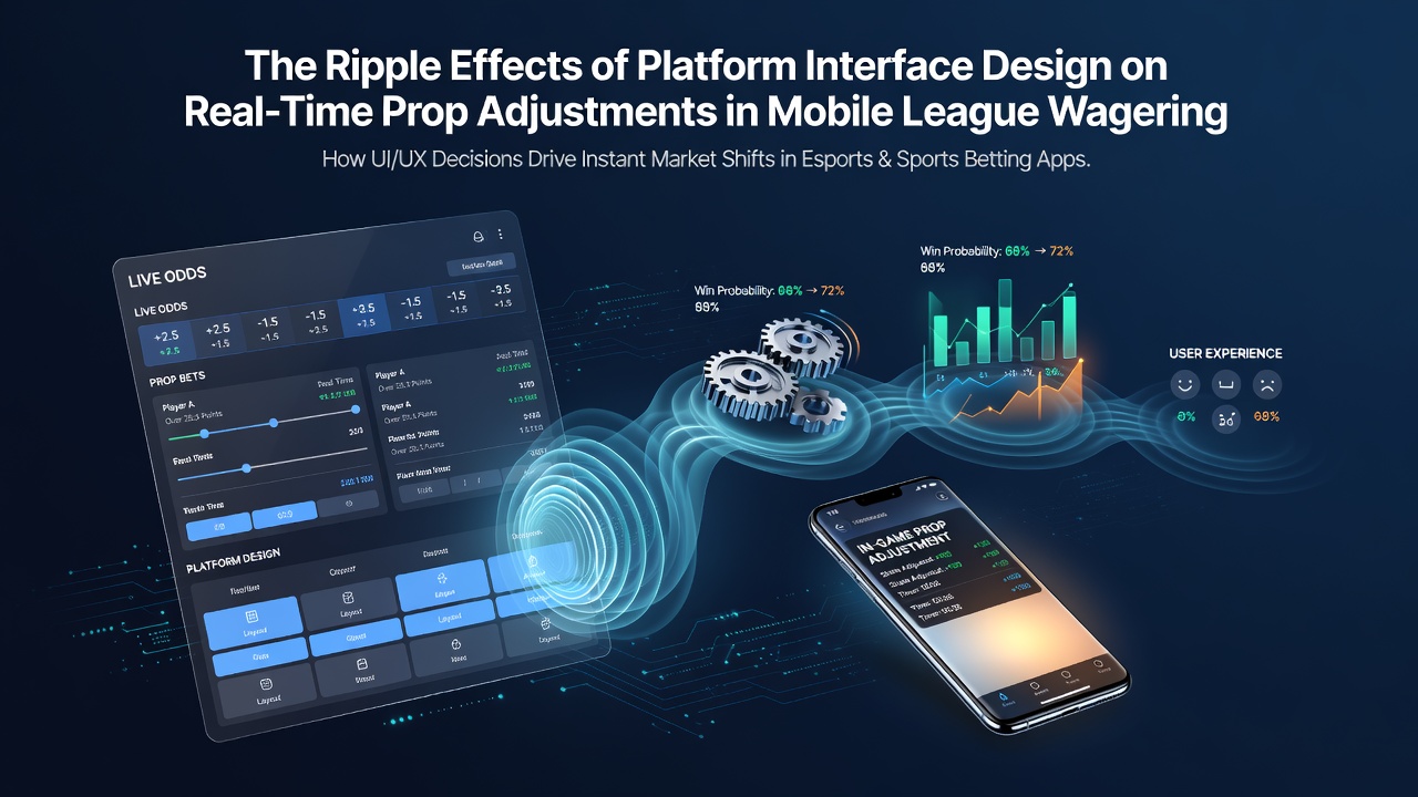 Mobile betting app interface displaying real-time prop bet options with clean navigation and adjustment controls