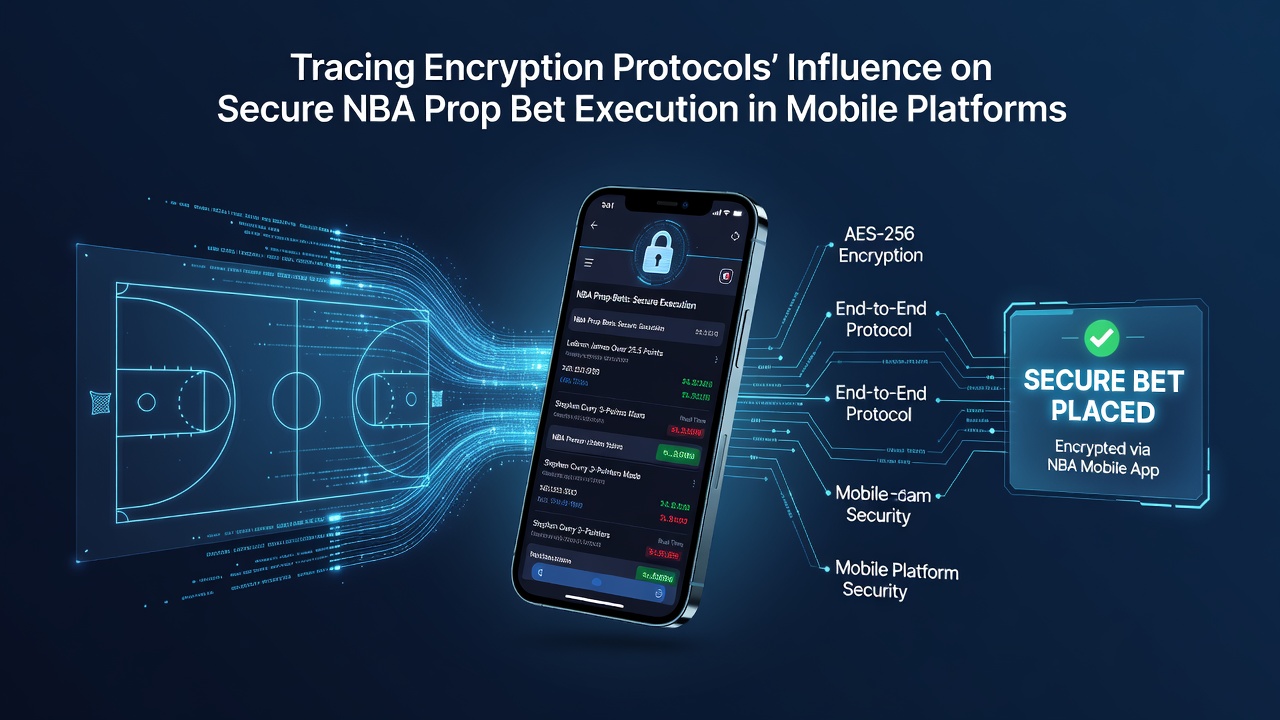 Secure data flow diagram illustrating encryption layers in mobile sports betting applications